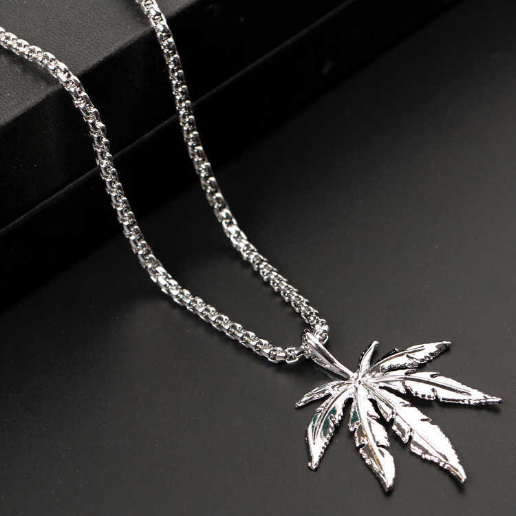 Hip-hop personality trendy men's feather necklace