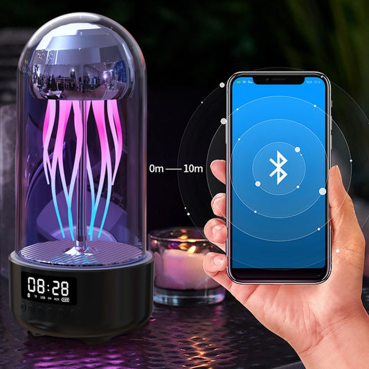 🔥Hot deal  3-in-1 Jellyfish Speaker | Mood Light + LED Clock + Wireless Sound